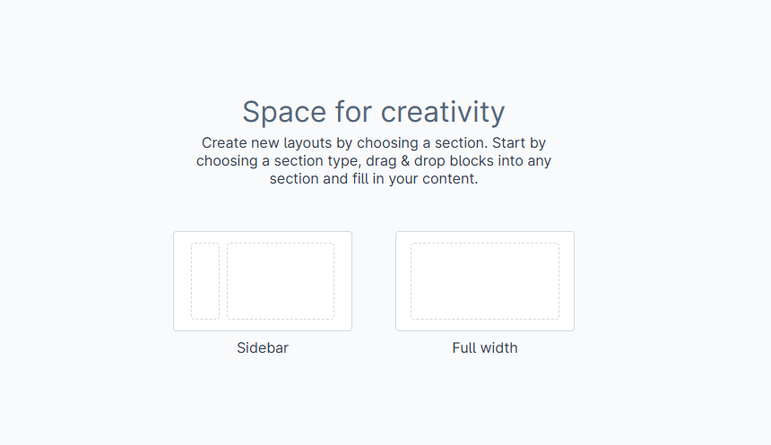 Choose layout