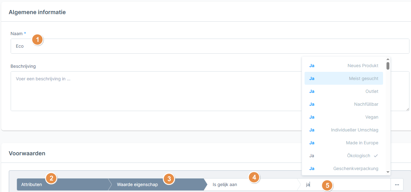 Fill in product group