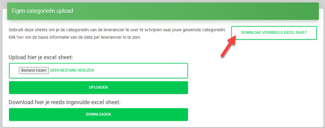 Download example excel sheet