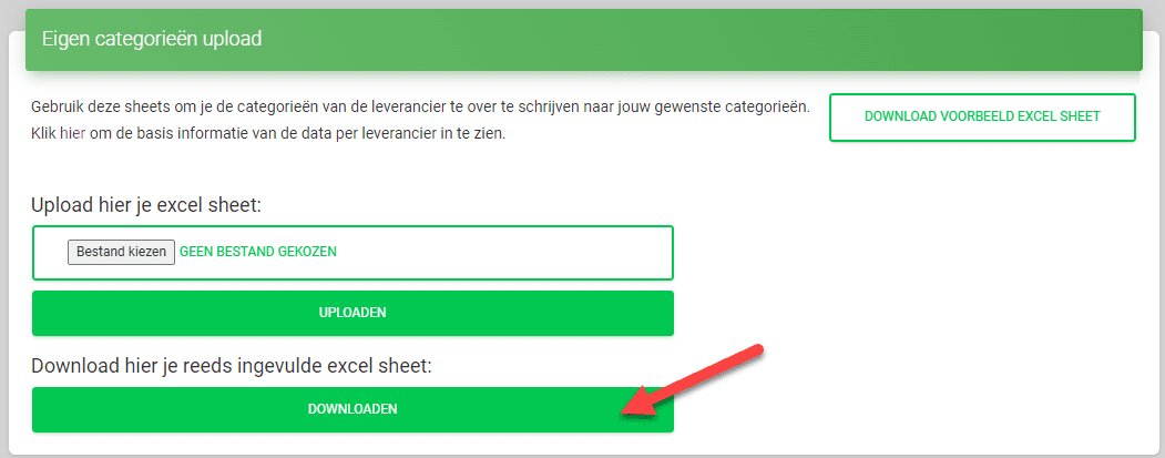 Download the last excel sheet