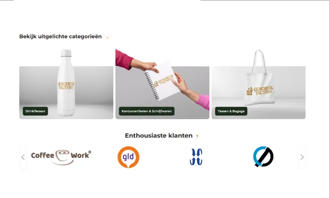 Geschenkfactory: challenge