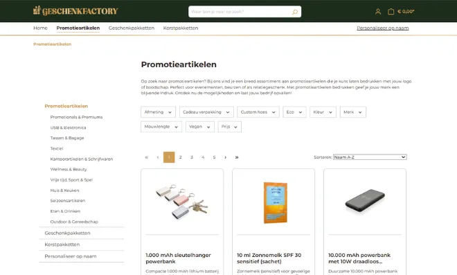 Geschenkfactory: solution