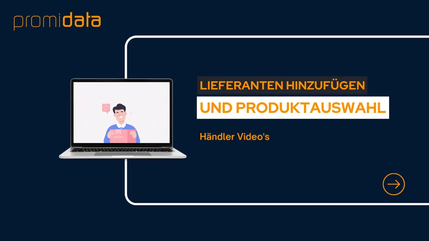 Wie passe ich meine Lieferanten und Produktauswahl an?